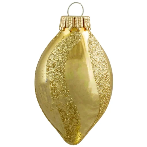 Online 9ct Vibrantly Colored 2-Finish Swirls Glass Christmas Finial Ornaments 2" Finials|Pendants