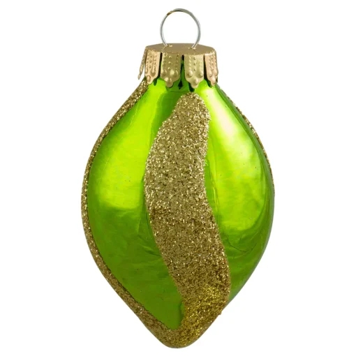 Online 9ct Vibrantly Colored 2-Finish Swirls Glass Christmas Finial Ornaments 2" Finials|Pendants
