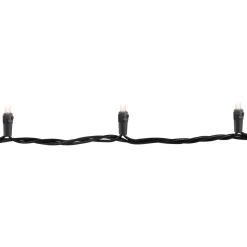 Best 50ct Warm White LED Wide Angle Christmas Lights - 16.25ft, Black Wire Led