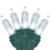 New 35ct White LED Mini Christmas Lights - 11.25ft Green Wire Led