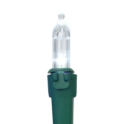 New 35ct White LED Mini Christmas Lights - 11.25ft Green Wire Led