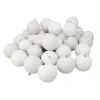 Online 32ct Winter White 4-Finish Shatterproof Christmas Ball Ornaments 3.25" (80mm) Shatterproof Balls|Ball Ornaments