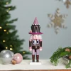Hot Cupcake Nutcracker Christmas Figure - 10" - Brown and Pink Nutcrackers
