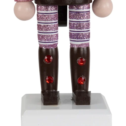 Hot Cupcake Nutcracker Christmas Figure - 10" - Brown and Pink Nutcrackers
