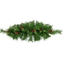 New Dakota Pine with Pinecones Artificial Christmas Swag - 32" - Unlit Unlit Swags