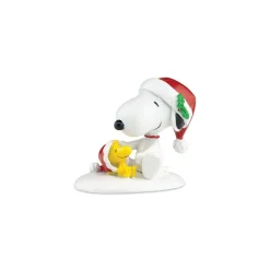 Hot Dept 56 Happy Holidays Snoopy and Woodstock Christmas Figure Figurines