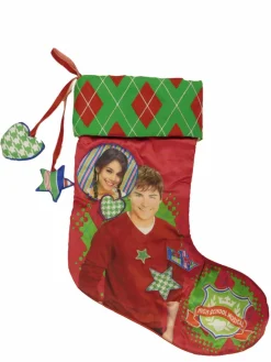 Discount HSM Red Satin High School Musical Christmas Holiday Stocking Zac Efron Stockings