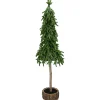 Best Downswept Iced Artificial Christmas Tree Wood Base - 29.5" - Unlit Trees