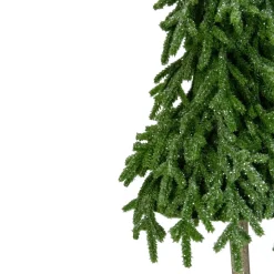 Best Downswept Iced Artificial Christmas Tree Wood Base - 29.5" - Unlit Trees