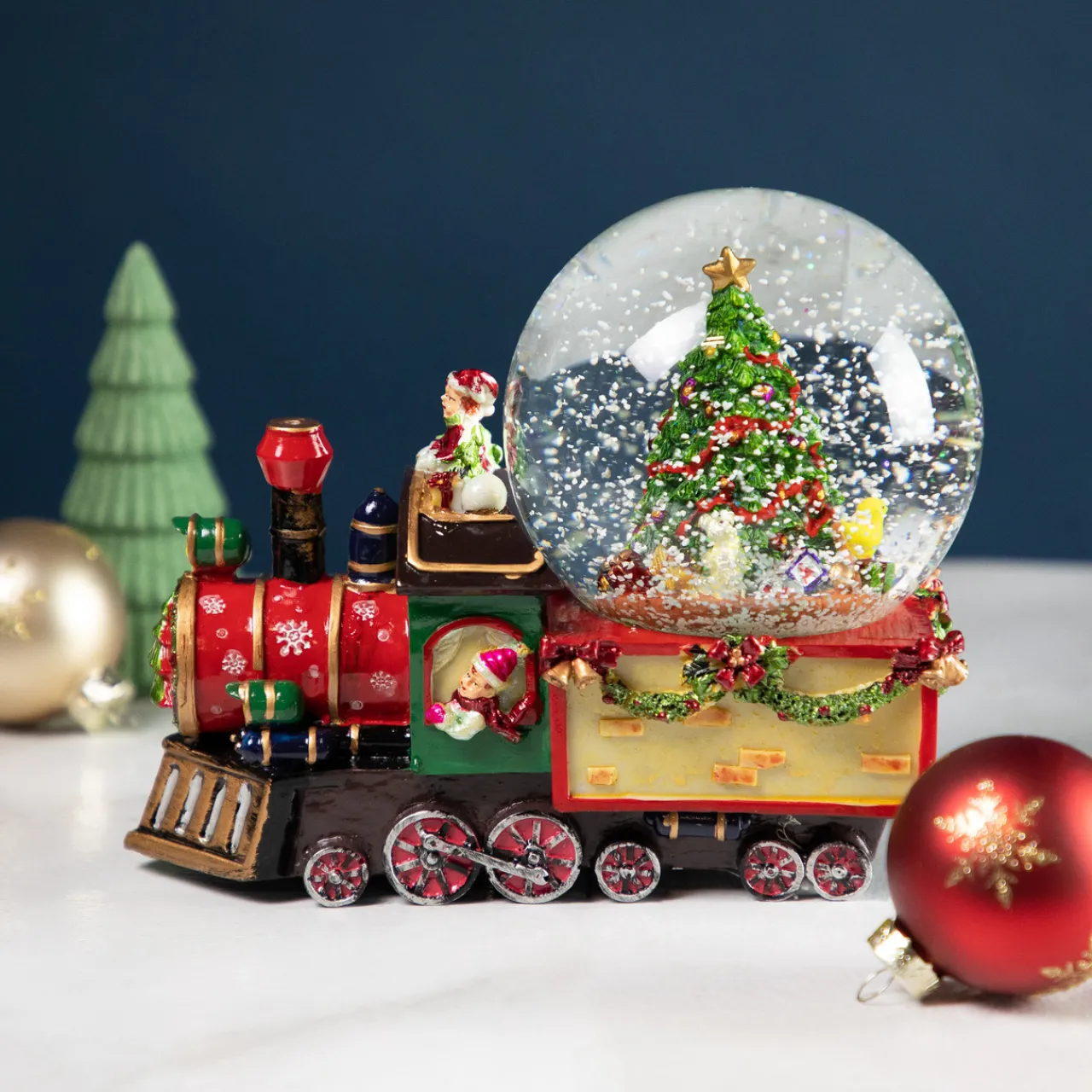 Best Elf Train Musical Christmas Snow Globe - 8" Snow Globes