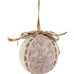 Hot Embroidered Leaves Christmas Ball Ornaments - 3