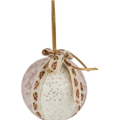 Hot Embroidered Leaves Christmas Ball Ornaments - 3
