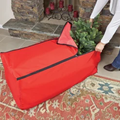 Discount Expandable Rolling Christmas Tree Bag For Trees 6-9ft Tree Storage