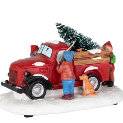 Best Family Bringing Home the Tree Christmas Village Display Piece - 6" Figurines