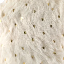 Hot Faux Fur Star Plush Christmas Ornaments - 4.75