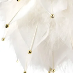 Hot Feathers with Bead Accents Christmas Ball Ornament - 5