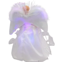 Sale Fiber Optic Color-Changing Angel with Dove Christmas Tree Topper - 12