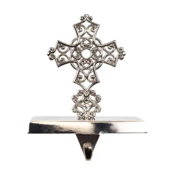 Sale Filigree Cross Christmas Stocking Holder - 5" Stocking Holders