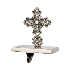 Sale Filigree Cross Christmas Stocking Holder - 5
