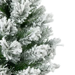 Online Flocked Angel Pine Artificial Mini Christmas Tree - 19