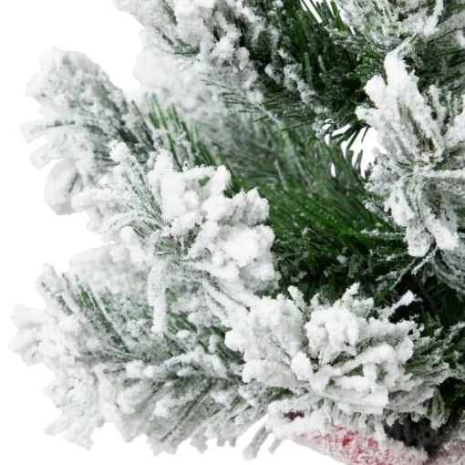 Online Flocked Angel Pine Artificial Mini Christmas Tree - 19" - Unlit Flocked