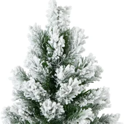 Online Flocked Angel Pine Artificial Mini Christmas Tree - 19