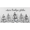 Online Flocked Christmas Tree "Where Treetops Glisten" Wall Art Decoration - 19.75" Wall