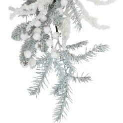 Sale Flocked Pinecones and Berries Artificial Pine Christmas Garland - 6' x 8