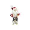 Best Frontier Reindeer Skiing Santa Claus Christmas Figurine - 9" - Red and White Santa Claus
