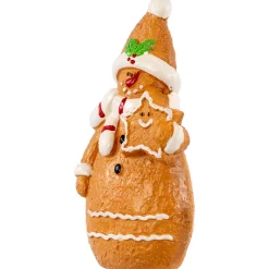 Best Frosted Gingerbread Snowman with Star Cookie Christmas Figurine - 7.5