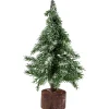 Best Frosted Icy Pine Christmas Tree with Jute Base - 10.5" Trees