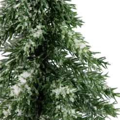 Best Frosted Icy Pine Christmas Tree with Jute Base - 10.5