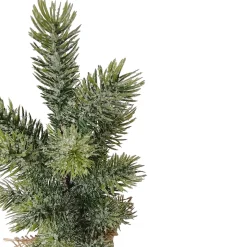 Best Frosted Icy Pine Tree in Burlap Base Christmas Tree - 11.75" - Unlit Trees