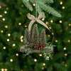 Hot Frosted Mini Bottle Brush Trees Christmas Ornament - 7" Garden & Floral