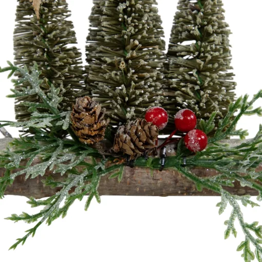 Hot Frosted Mini Bottle Brush Trees Christmas Ornament - 7" Garden & Floral