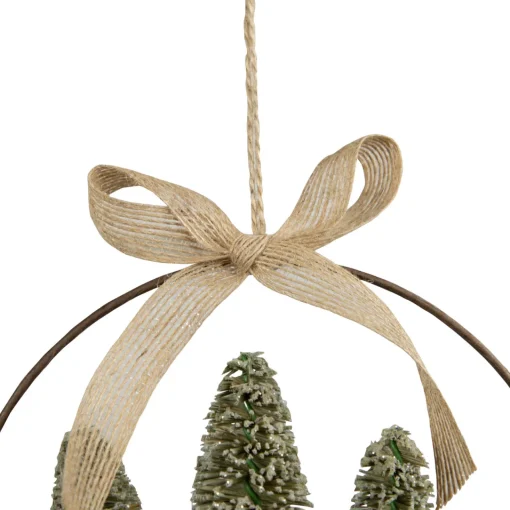 Hot Frosted Mini Bottle Brush Trees Christmas Ornament - 7" Garden & Floral