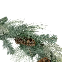 Outlet Frosted Mixed Pine and Pine Cones Artificial Christmas Garland - 6' x 9" - Unlit Unlit