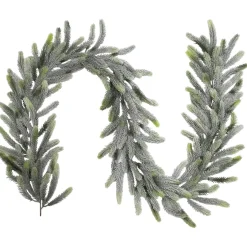Outlet Frosted Pine Artificial Christmas Garland - 6' - Unlit Unlit