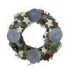 Sale Frosted Pine Cones, Berries and Stars Votive Christmas Candle Holder - 12" Centerpieces & Arrangements
