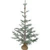Sale Frosted Pine Slim Artificial Christmas Tree with Jute Base - 3' - Unlit Unlit