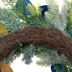 Sale Frosted Pine with Blueberries, Bows and Ornaments Christmas Wreath - 24