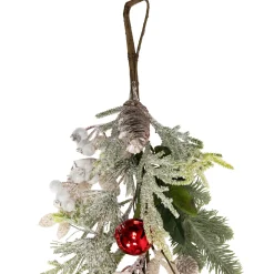 Discount Frosted Pinecones and Berries Artificial Christmas Garland - 6' x 8
