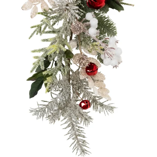 Discount Frosted Pinecones and Berries Artificial Christmas Garland - 6' x 8" - Unlit Unlit