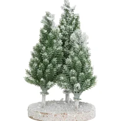 Online Frosted Trio of Pine Trees Christmas Decoration - 8" - Unlit Trees