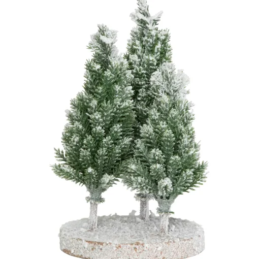 Online Frosted Trio of Pine Trees Christmas Decoration - 8" - Unlit Trees