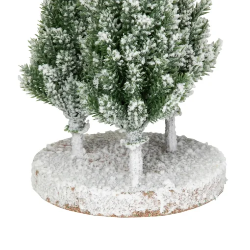 Online Frosted Trio of Pine Trees Christmas Decoration - 8" - Unlit Trees