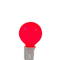 G40 Globe Christmas Light Set - Red, White and Blue - 9' White Wire - 10ct Globes