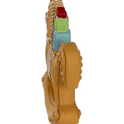 Clearance Gingerbread Rocking Horse with Presents Christmas Figurine - 7.25