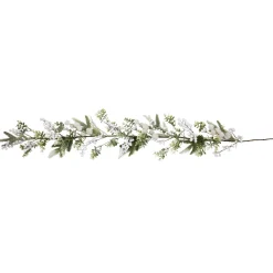 Glittered Berries and Eucalyptus Artificial Christmas Garland - 5' - Unlit Unlit