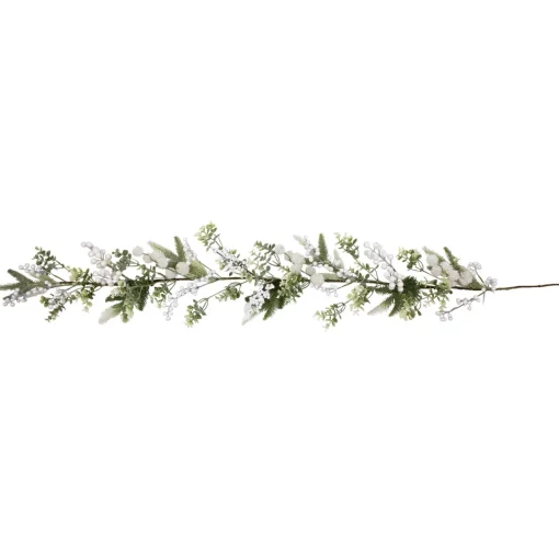 Glittered Berries and Eucalyptus Artificial Christmas Garland - 5' - Unlit Unlit